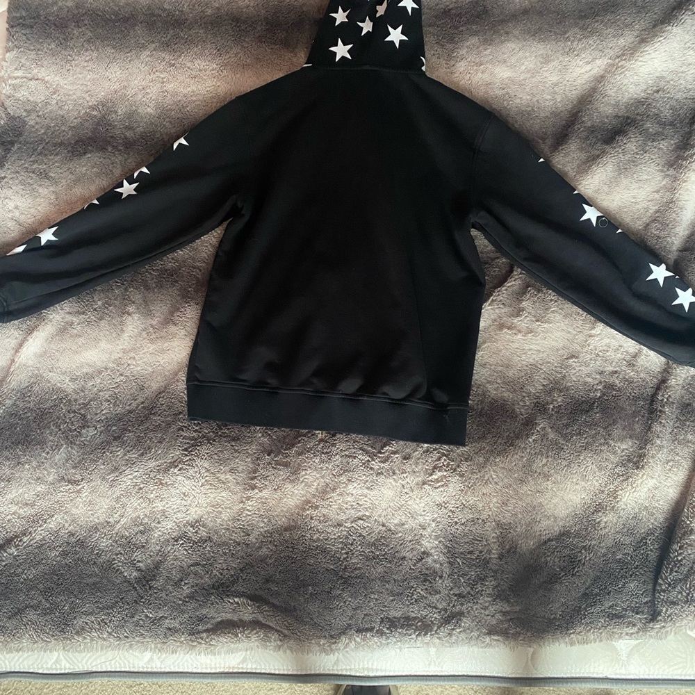 Black and white coutur3 full zip hoodie